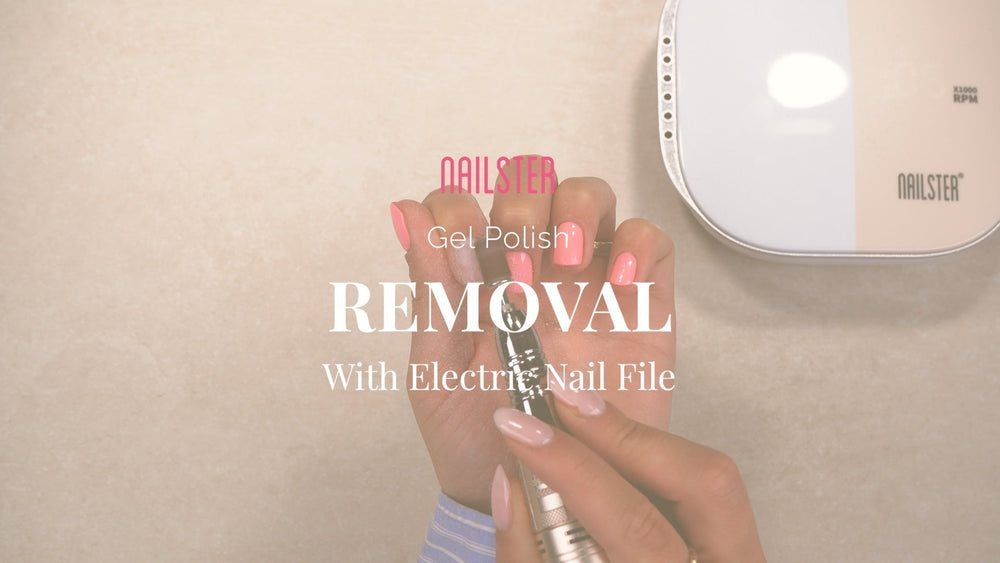 Aftagning af Gel Polish med Elektrisk Neglefil - Nailster Denmark