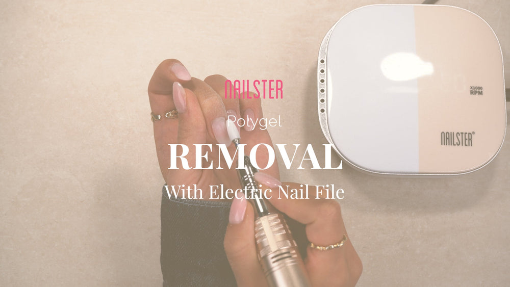 Aftagning af Polygel med Elektrisk Neglefil - Nailster Denmark