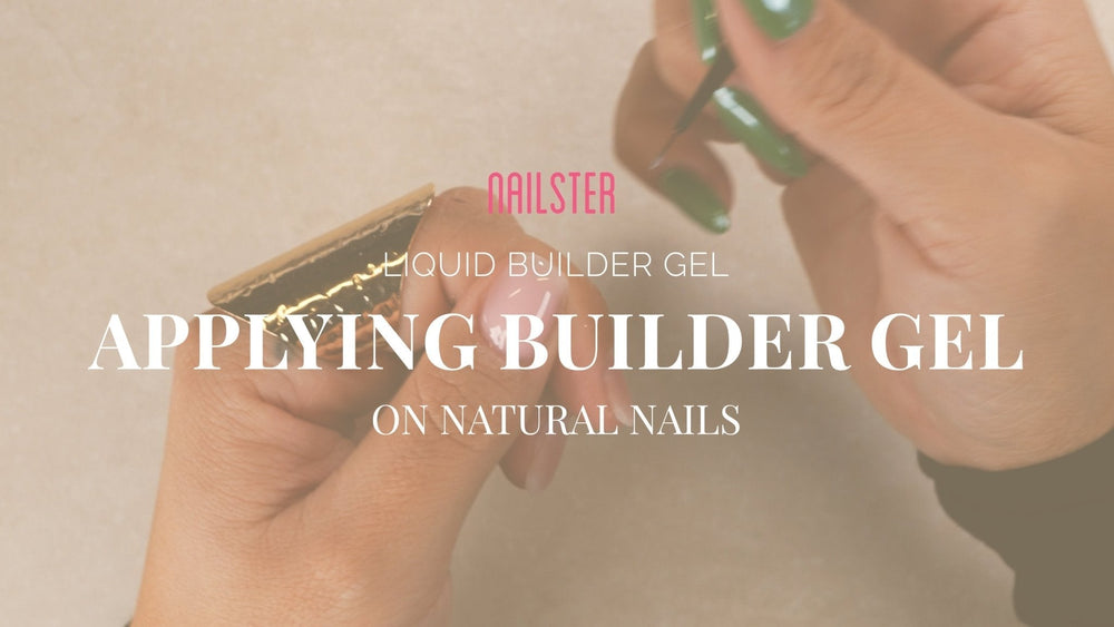 Liquid Builder Gel på naturnegle - Nailster Denmark