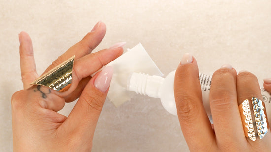 Forlængelse med Polygel med dualform 6