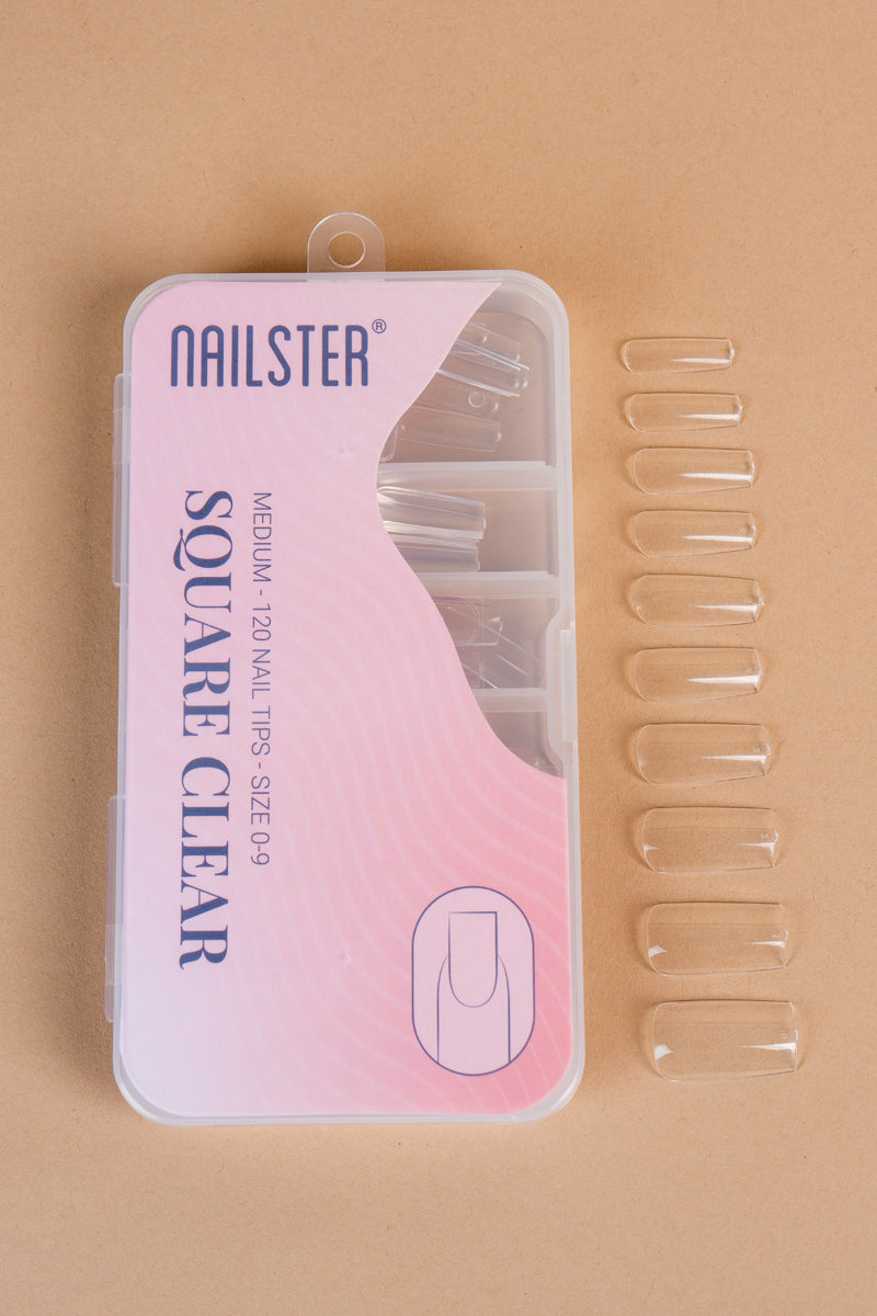 Square Medium Clear Tipper
