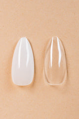 Almond Medium Clear Tipper | Nailster Denmark