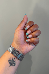 Aqua Sparkle Look | Nailster Denmark