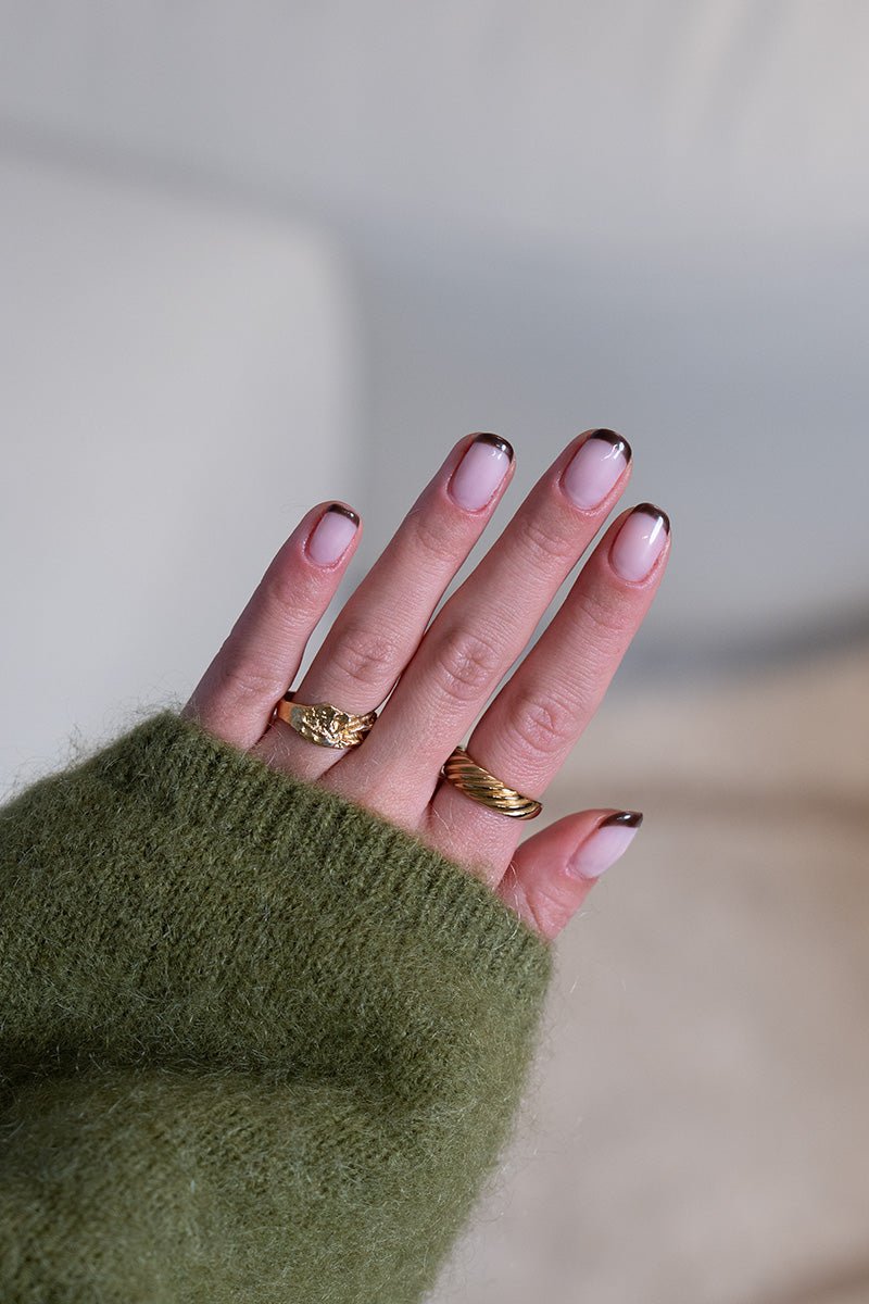 Brown Micro French | Nailster Denmark