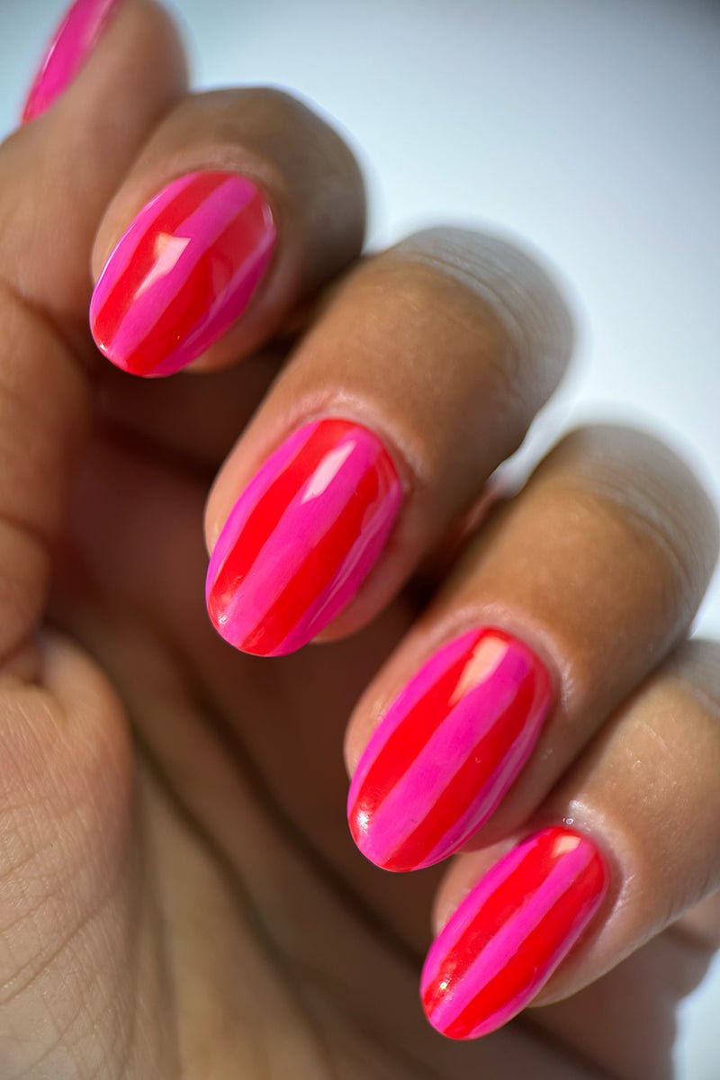 Candy Striped Look | Nailster Denmark