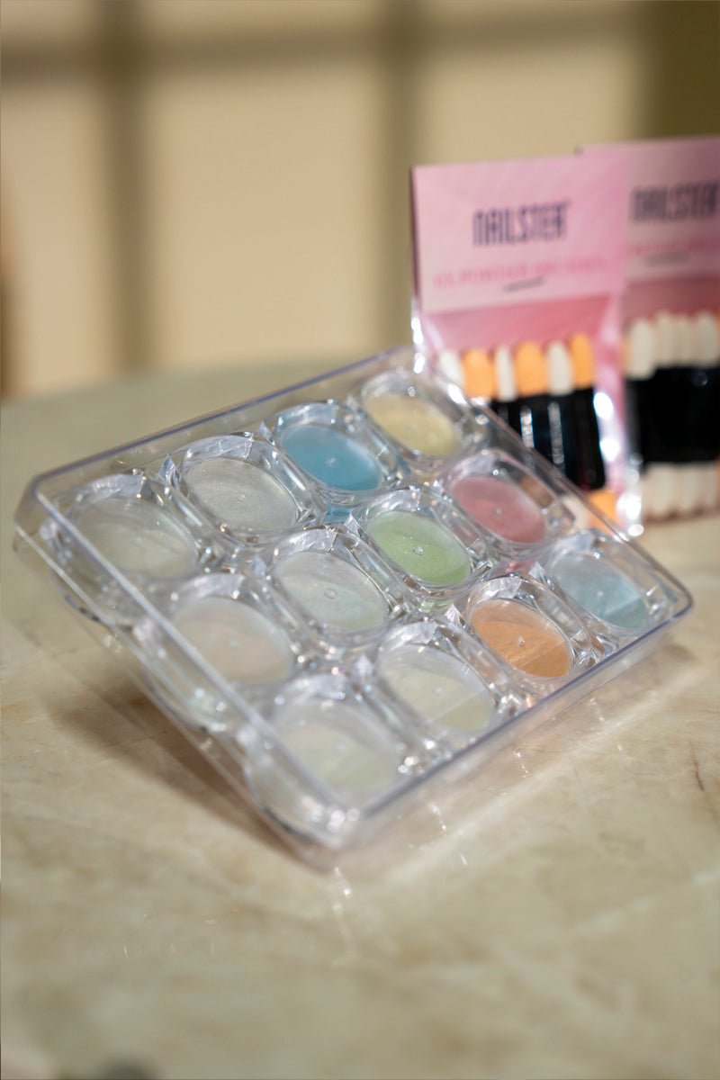 Pearl Powder sæt (12 stk.) | Nailster Denmark