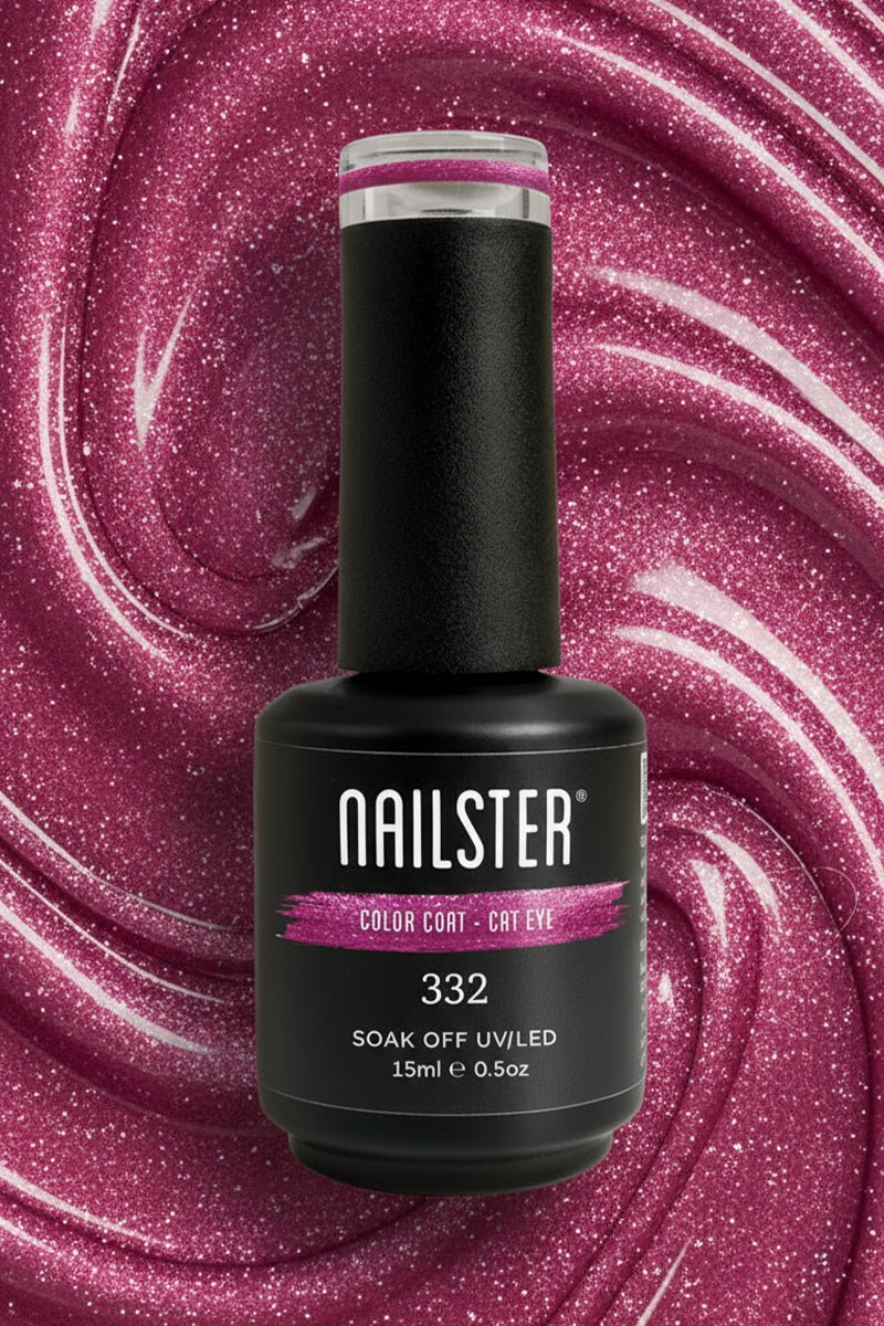 Pink Bling Cat Eye · 332 | Nailster Denmark