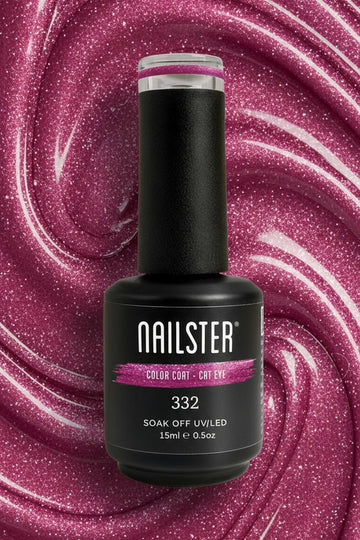 Pink Bling Cat Eye · 332 | Nailster Denmark